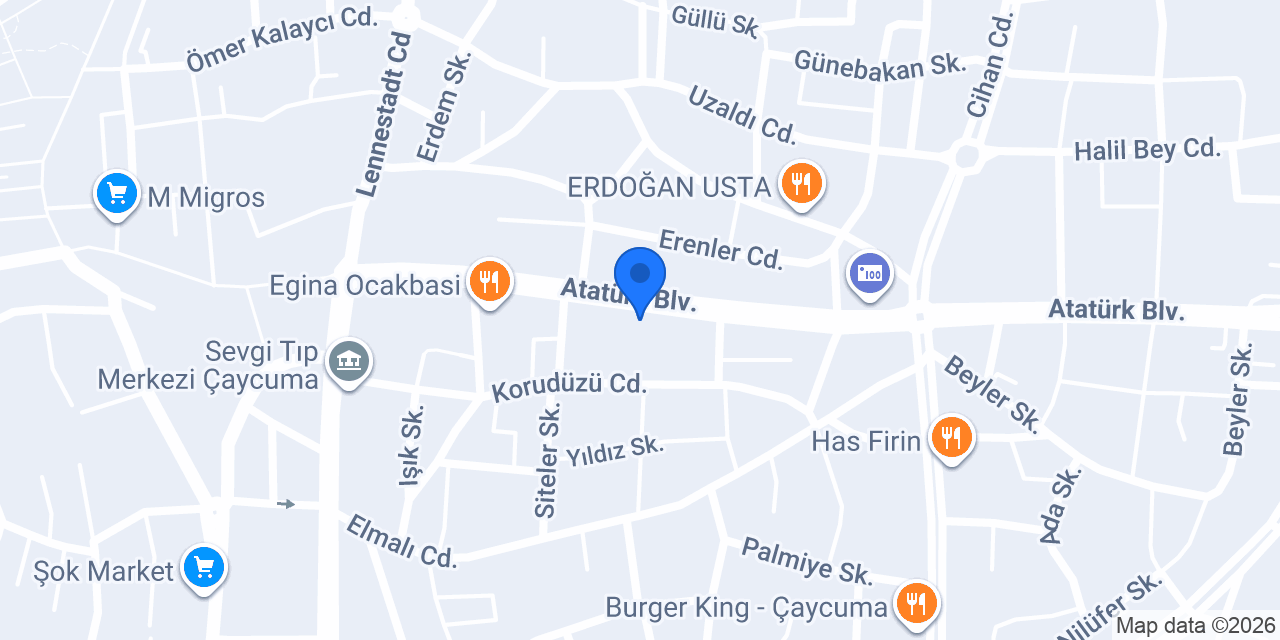 Cadde Çay Evi konumu
