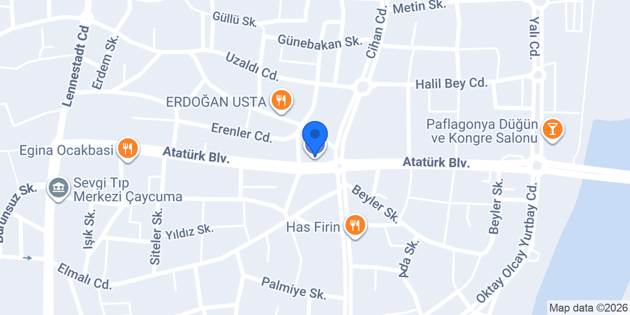 Halkbank Çaycuma Şubesi konumu