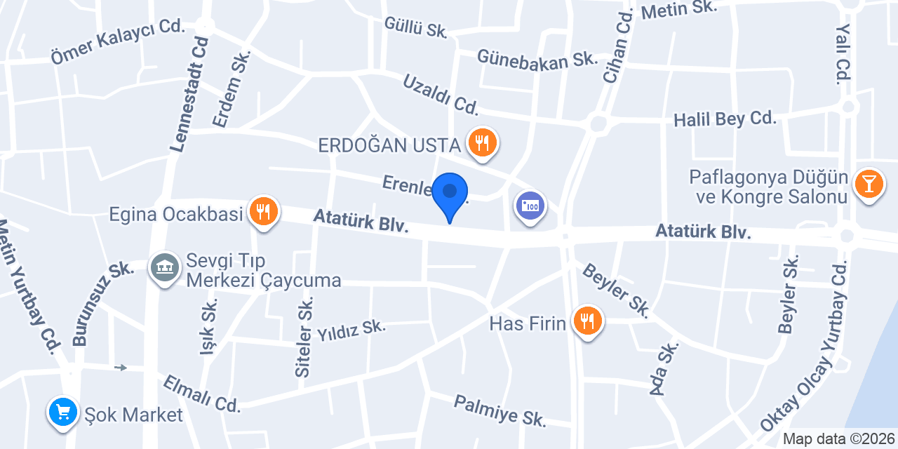 İşler Kitabevleri Çaycuma Şube konumu