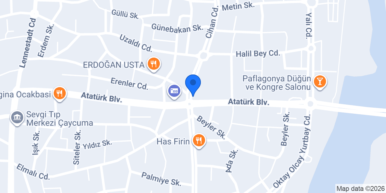 AyYıldız İnşaat konumu