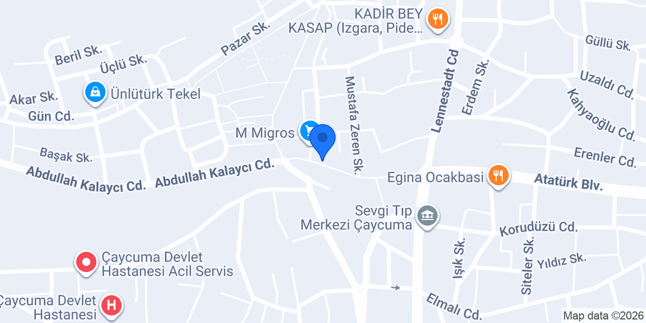 Barış Kuaför Çaycuma konumu