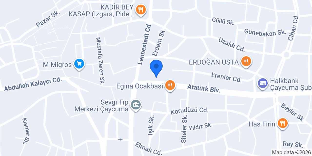ECE YAPI MALZEMELERİ MERKEZ konumu
