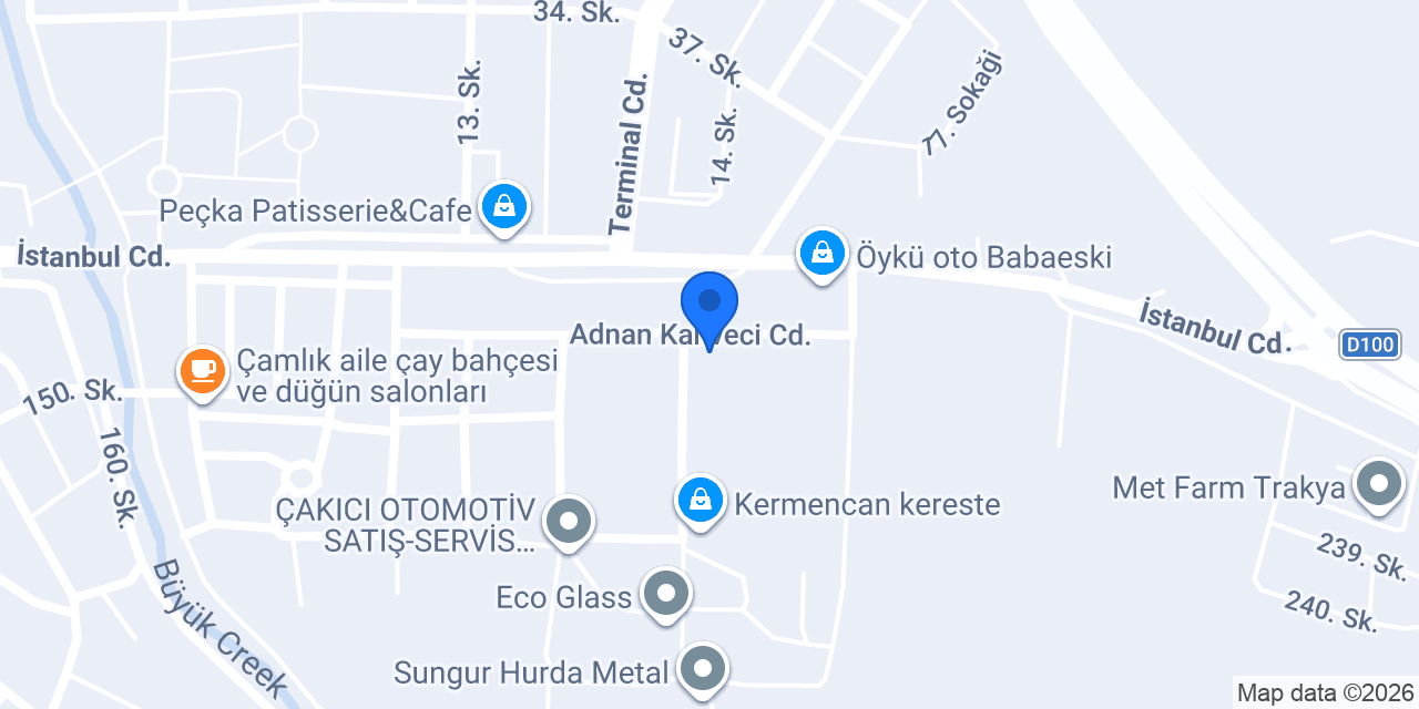 BABAESKİ HALI YIKAMA konumu