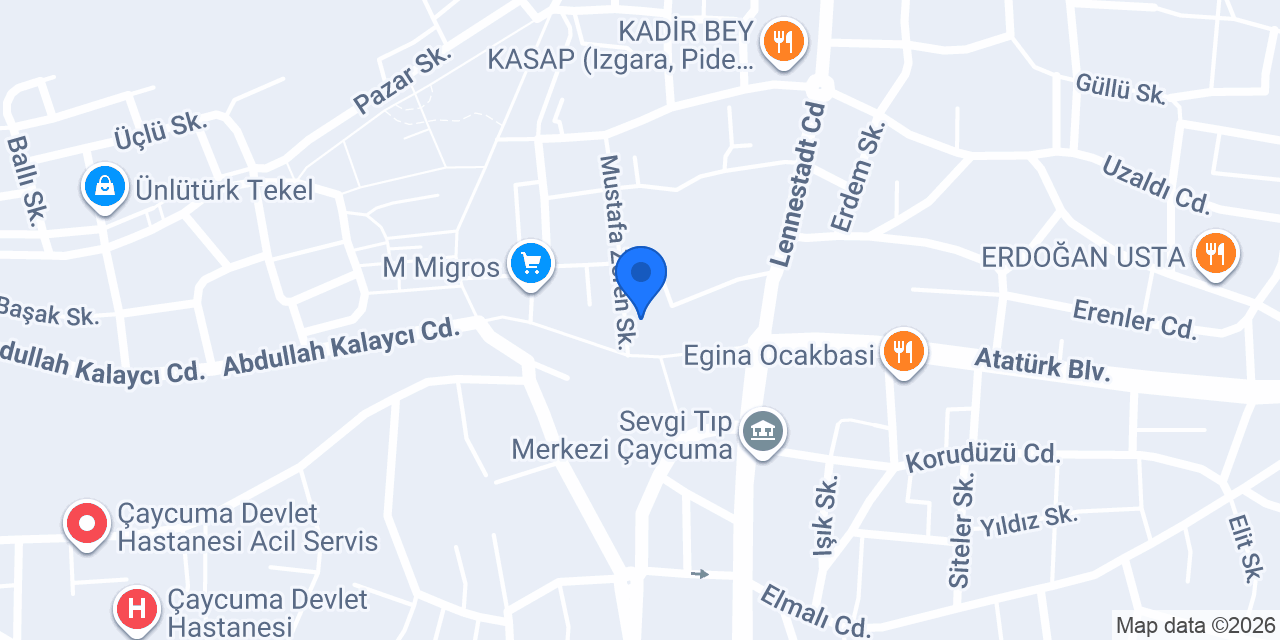 ÇAYCUMA ŞANS DÖNER konumu