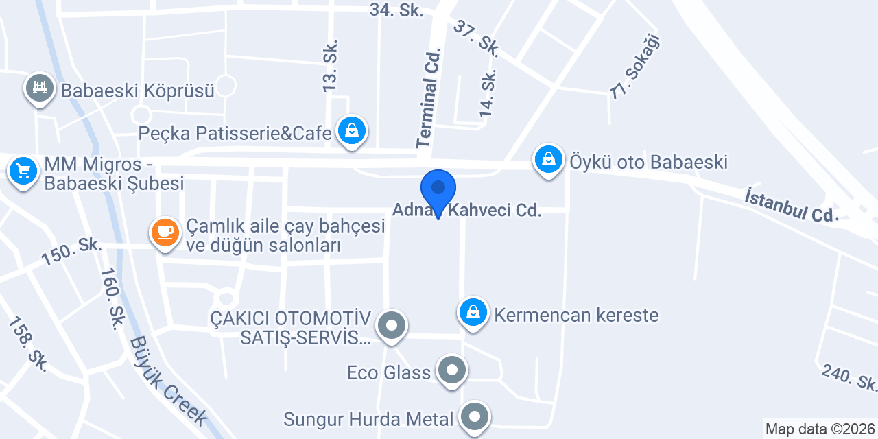 Çelik Kereste ve İnşaat Malzemeleri konumu