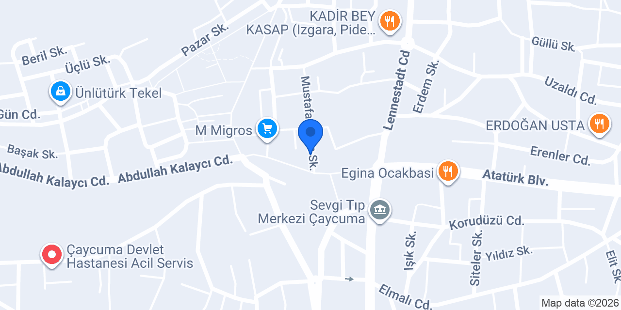 Kozde Cay Keyfi konumu