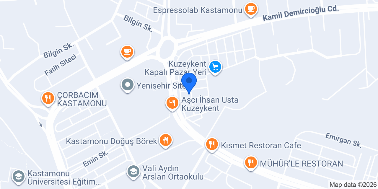 Damak Tadım Restoran konumu