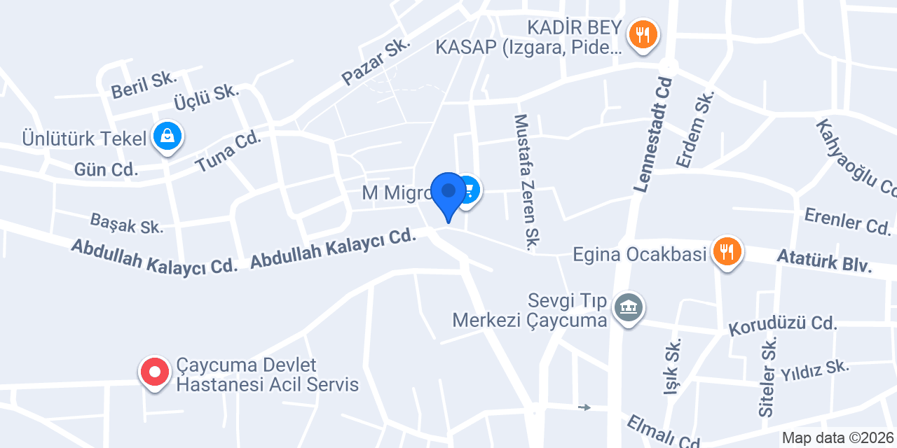 Songül Moda Evi konumu