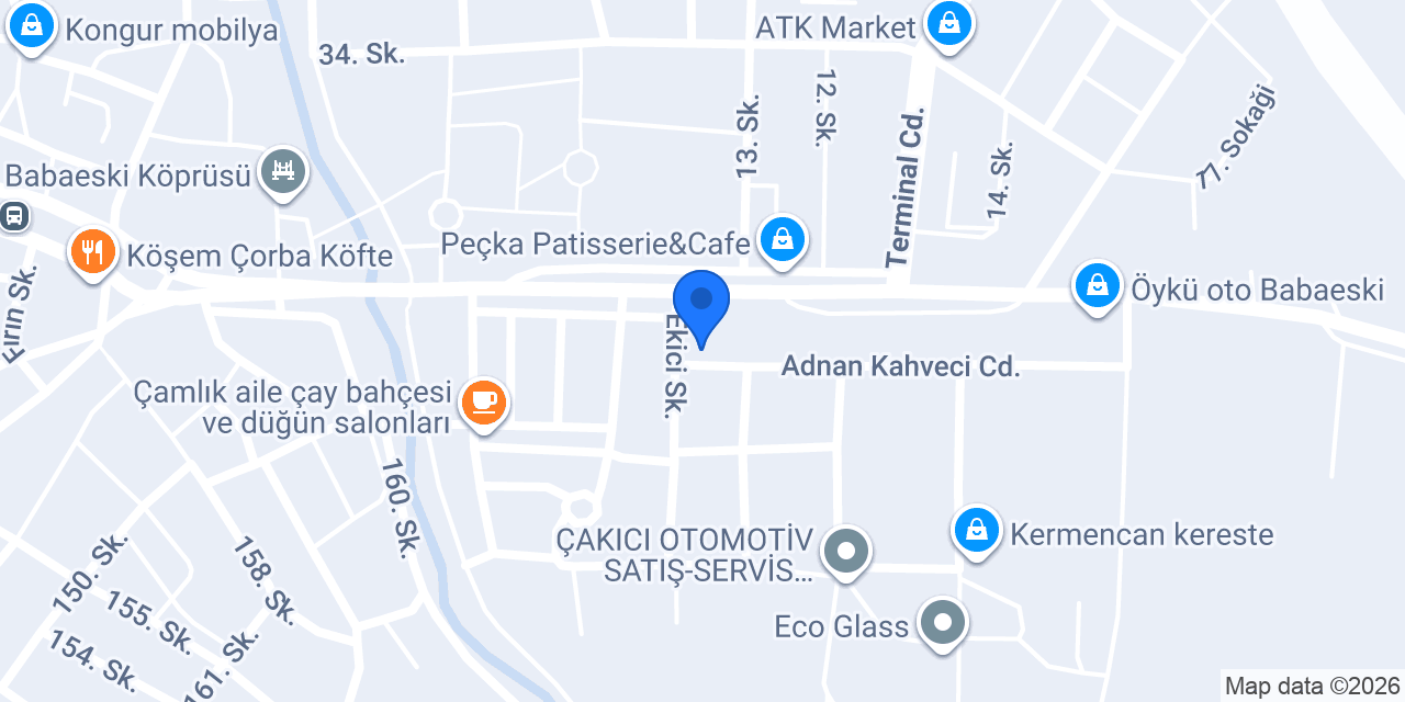 BABAESKİ Kurtoğlu Pen konumu