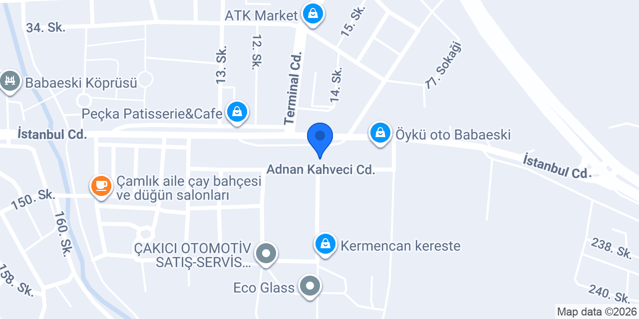 Ceylan Oto Galeri Babaeski konumu