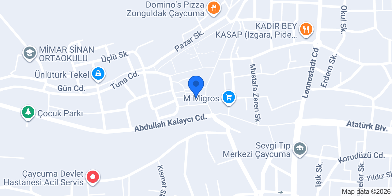 VİZYON EMLAK konumu