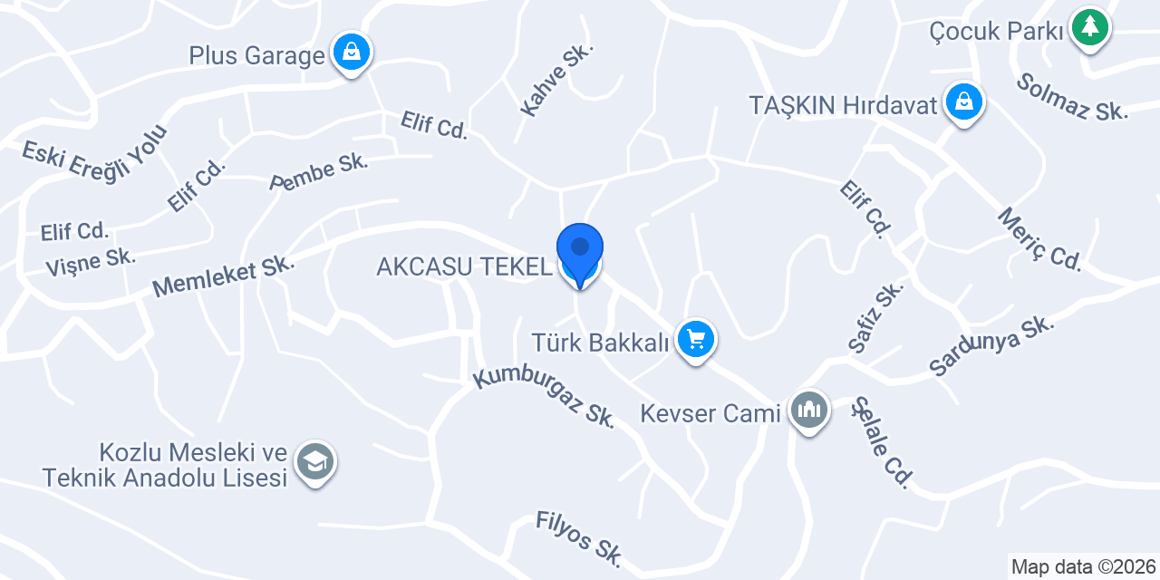 AKCASU TEKEL konumu