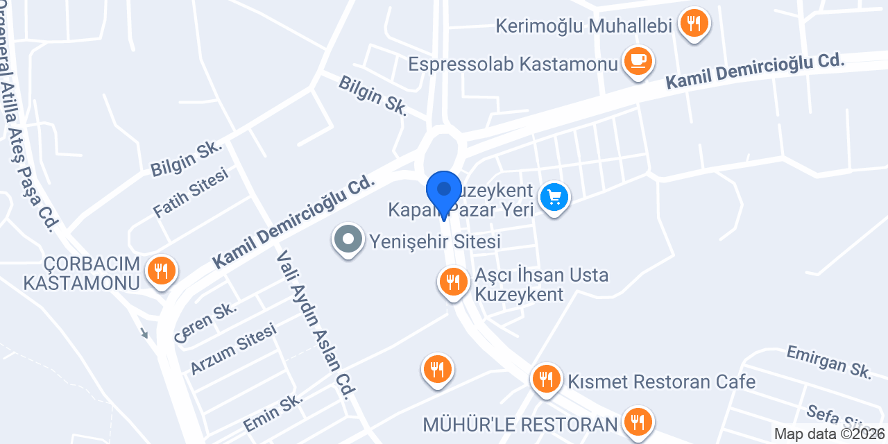 Maydonoz Döner Kuzeykent konumu