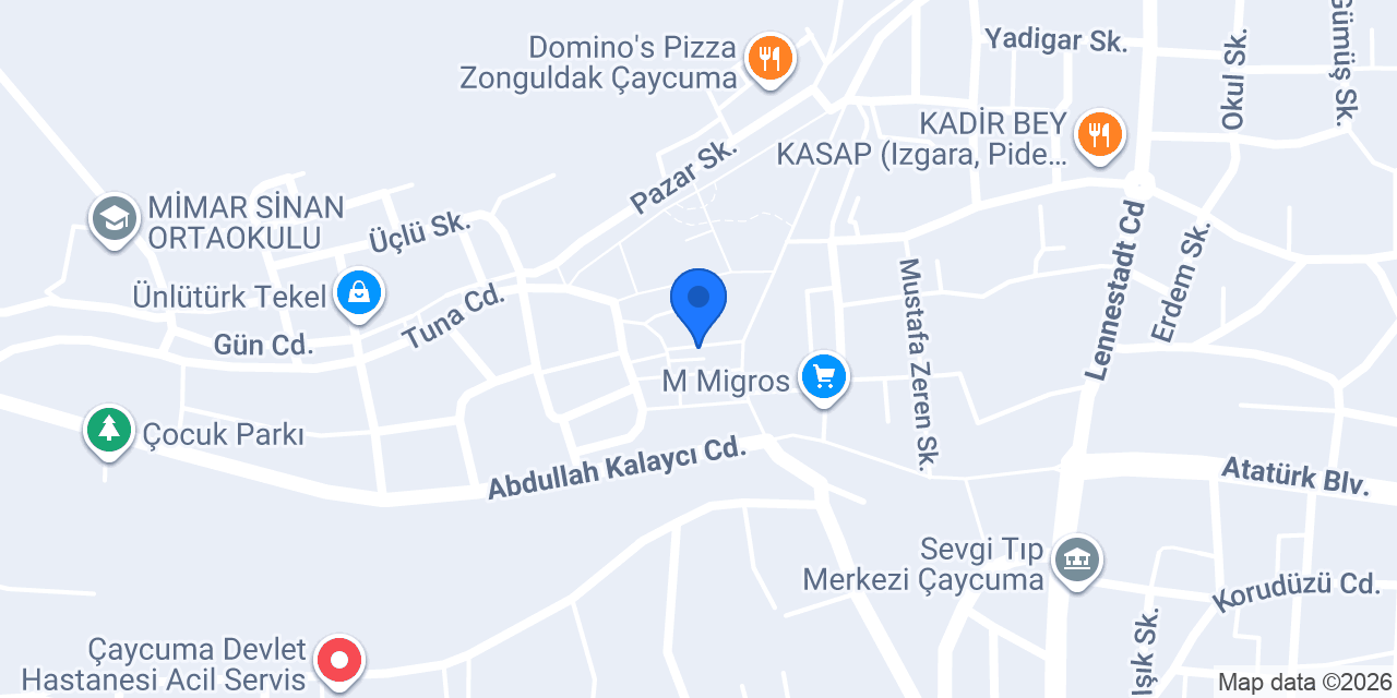 Ünlü Emlak konumu