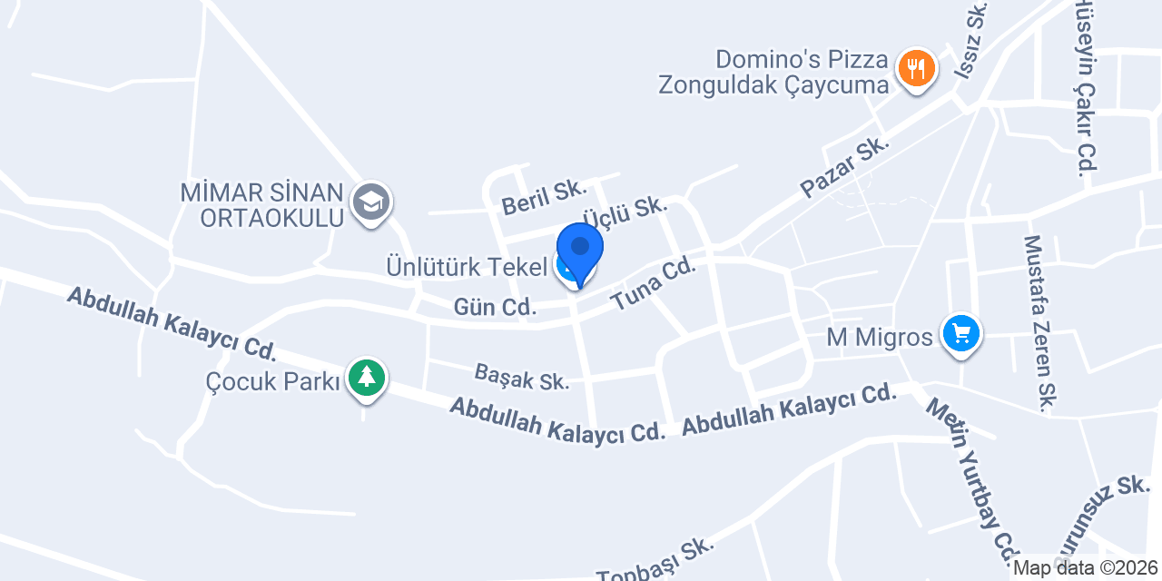 Ünlütürk Tekel konumu