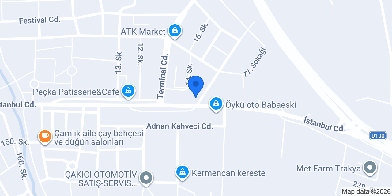 Aslan Otomotiv Babaeski konumu