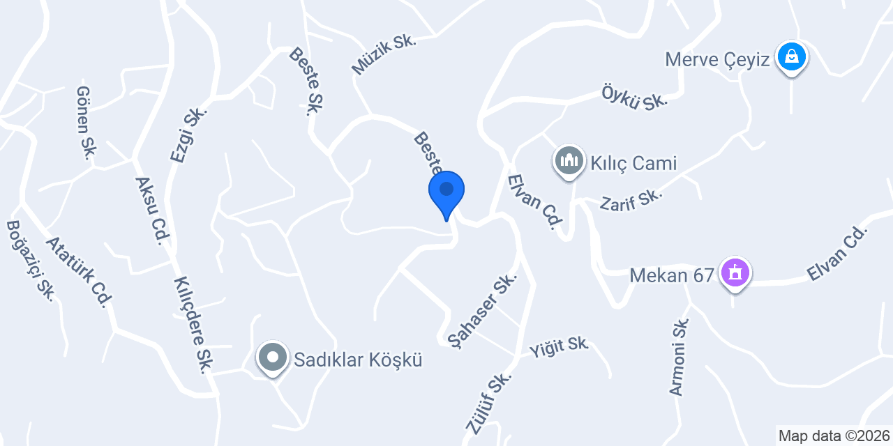 Bilgin Tente konumu