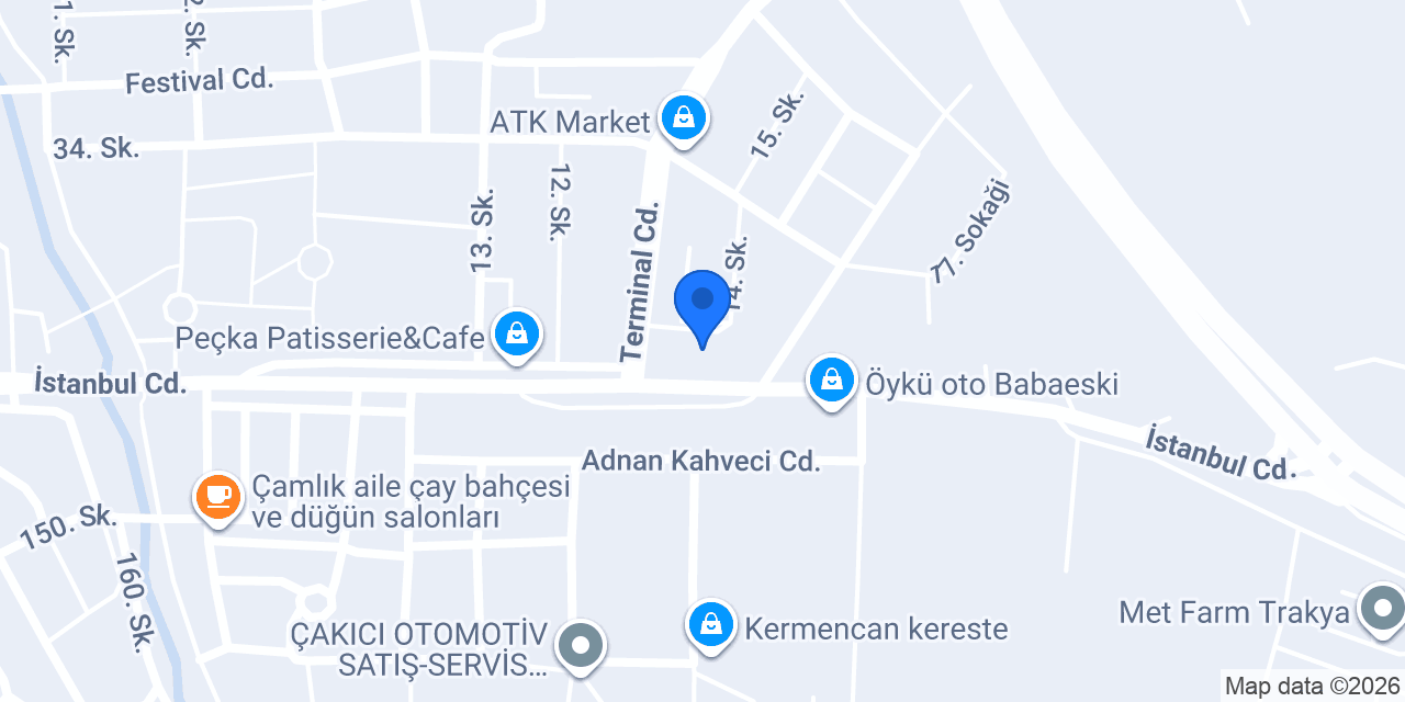 Güler otot boya babaeski konumu