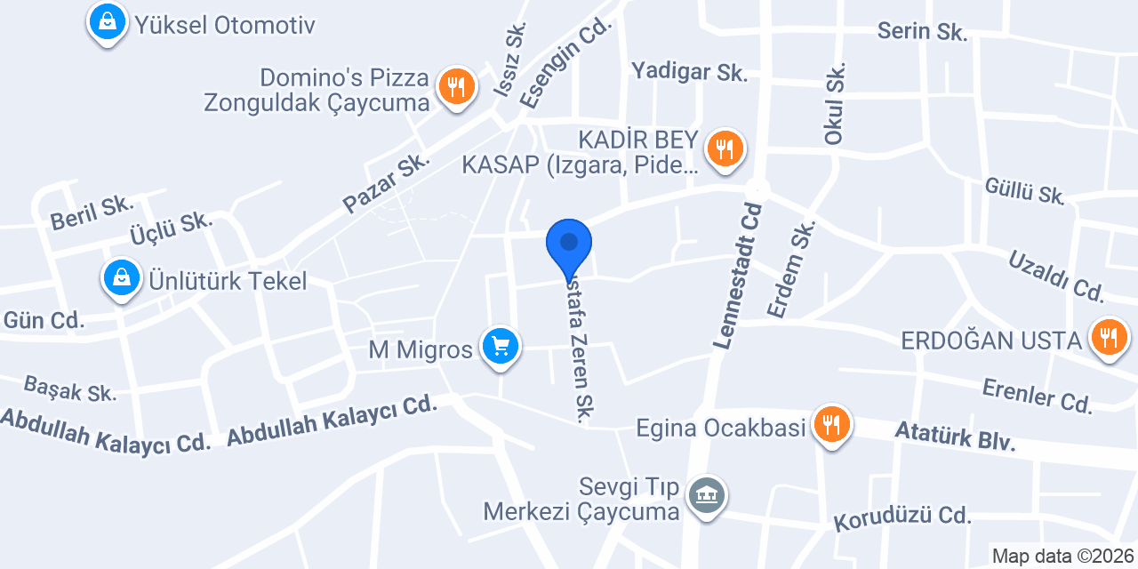 Av. Ayşegül Özcan konumu
