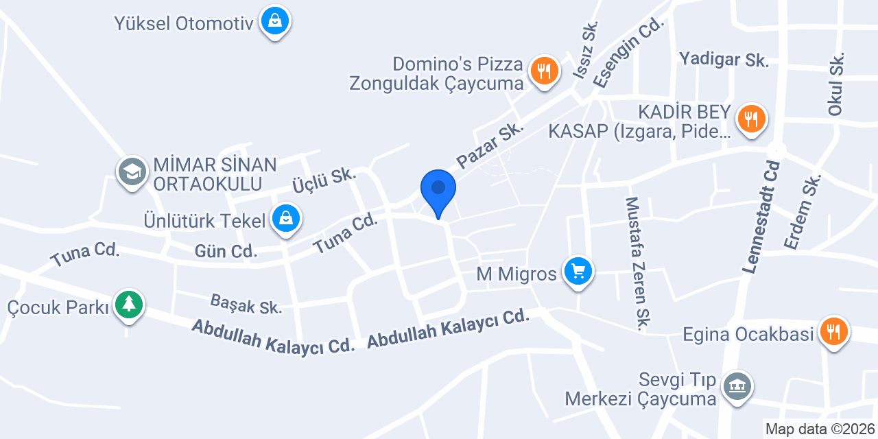 Kuaför Yeşim konumu