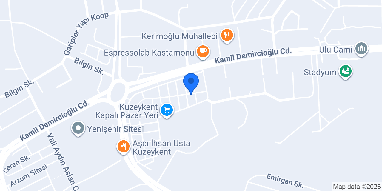 Karaçam Apart Otel konumu