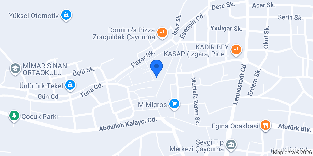 Yavan av bayi konumu