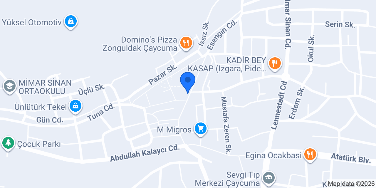 Gülşen Kitabevi konumu