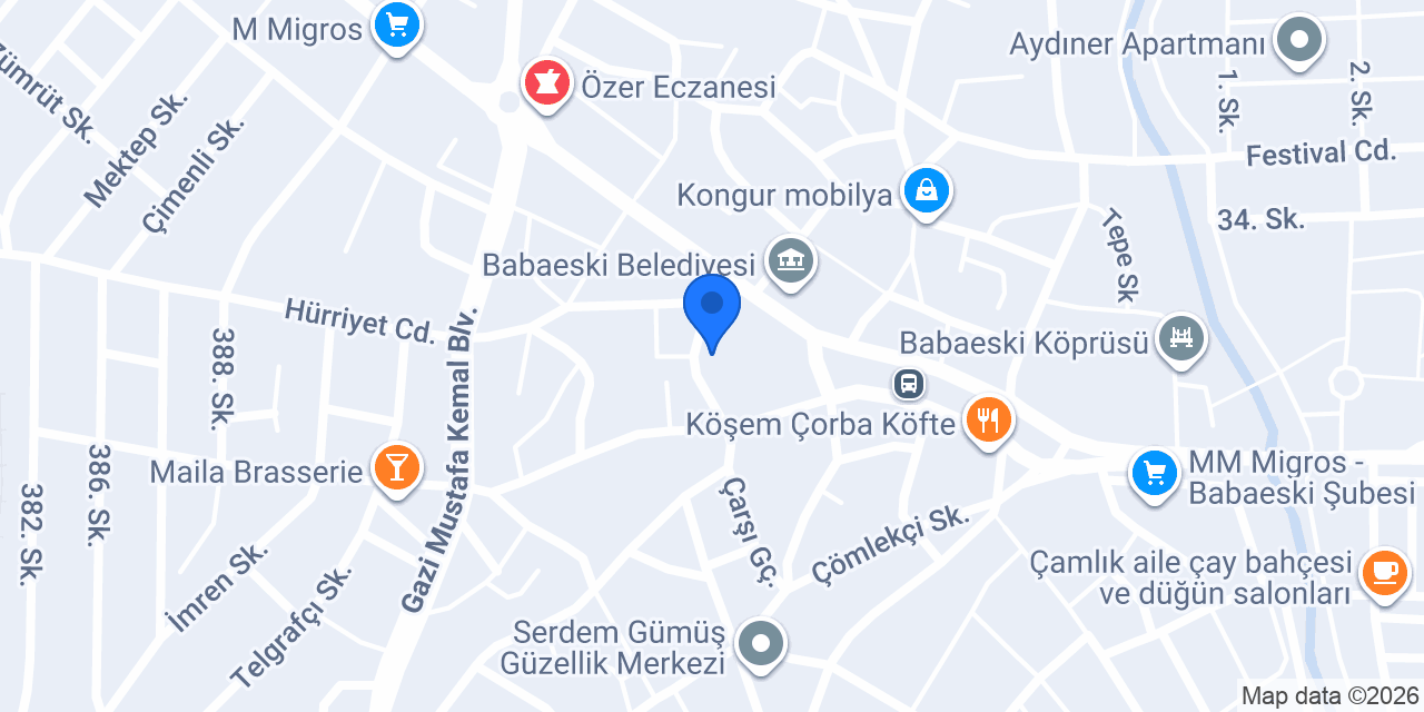 Babaeski uğur taksi konumu