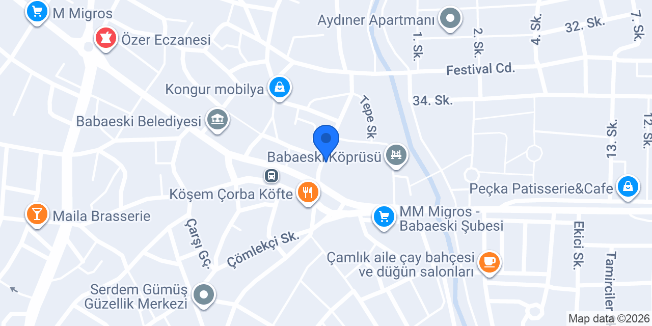 Diş Hekimi Dr. Mehmet Çelik konumu
