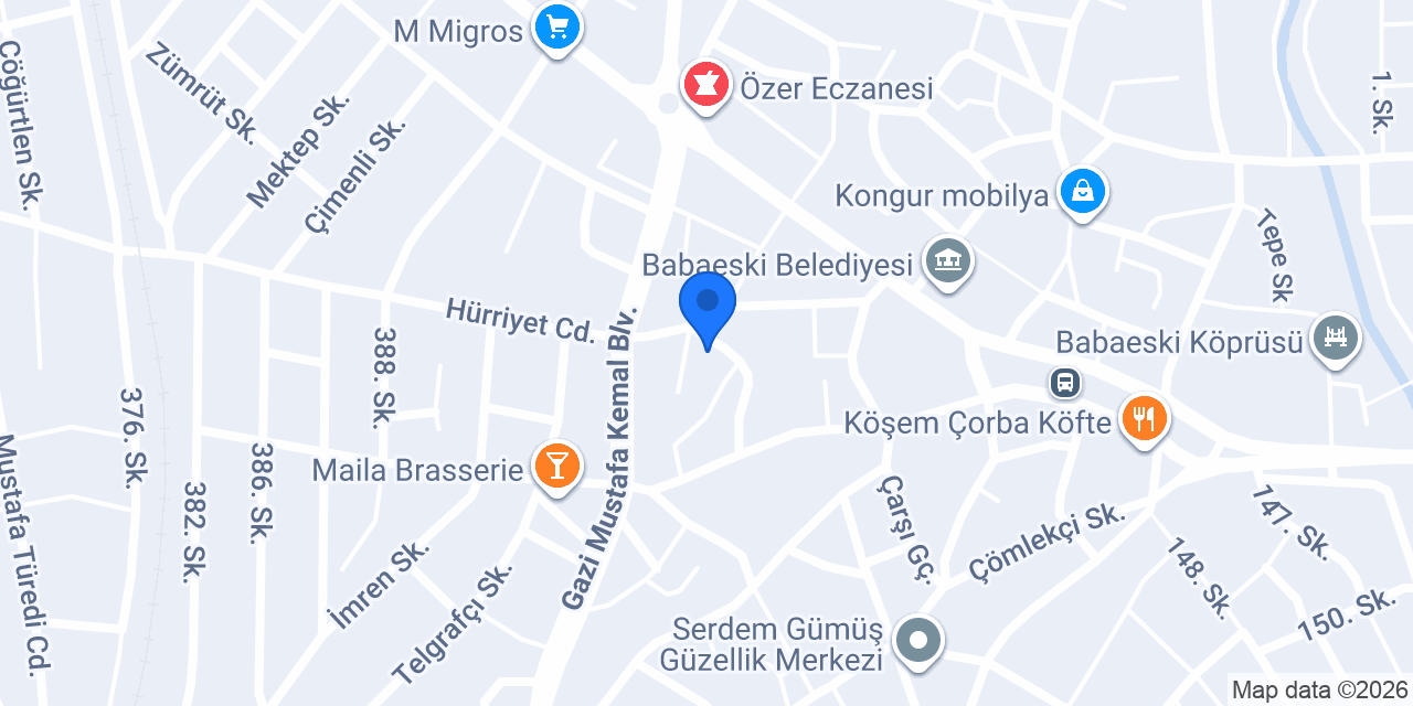 Aras Kargo Babaeski Şubesi konumu