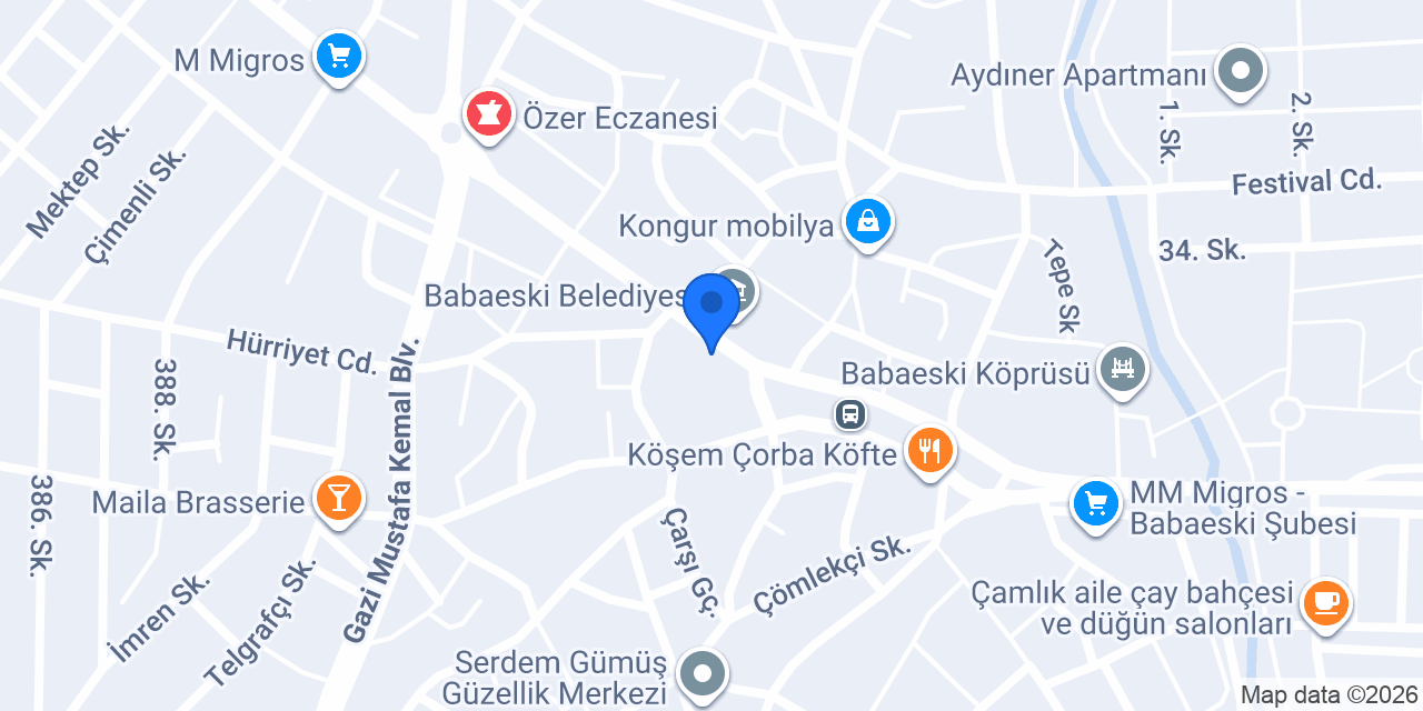 Yataş Bedding I Babaeski konumu