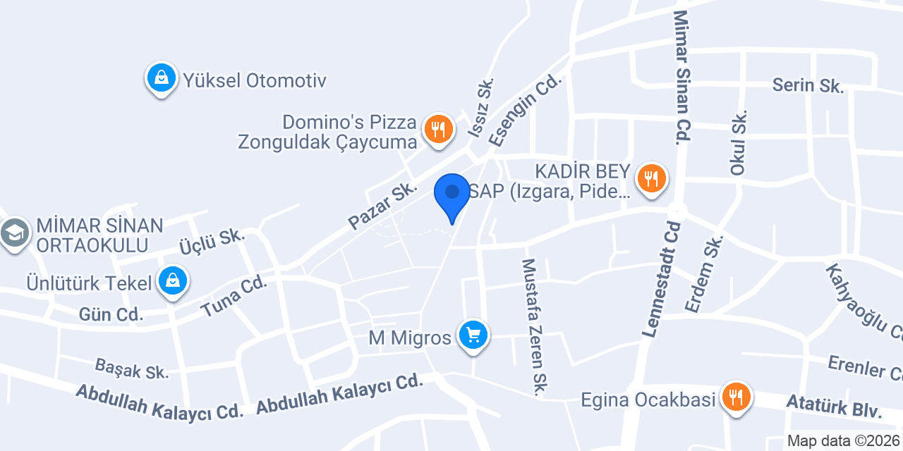Çaycuma Terzi Muhterem konumu