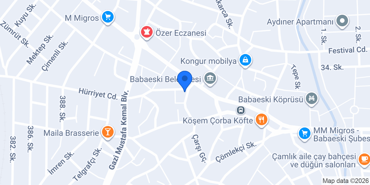 ÜÇER EMLAK konumu