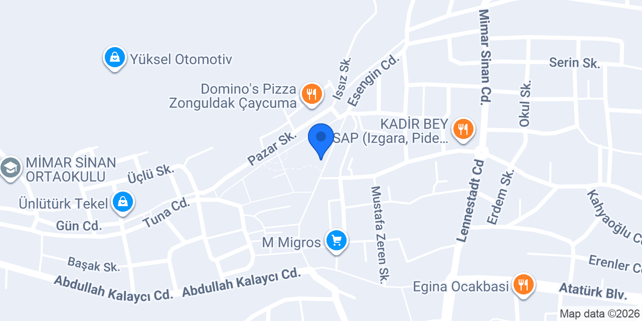 Akmanlar Sürücü Kursu konumu