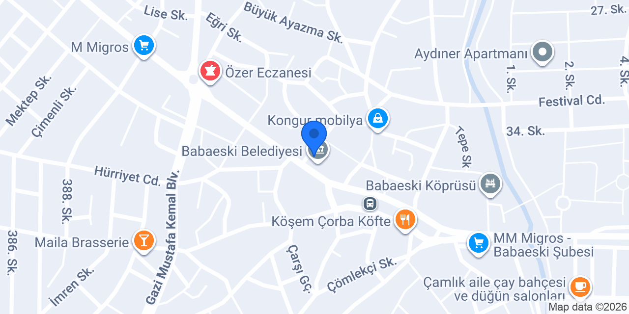 Halkbank Babaeski Şubesi konumu