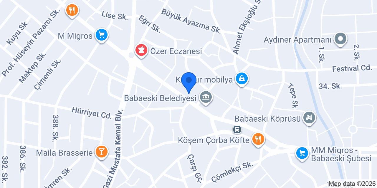 Trakya Petshop konumu