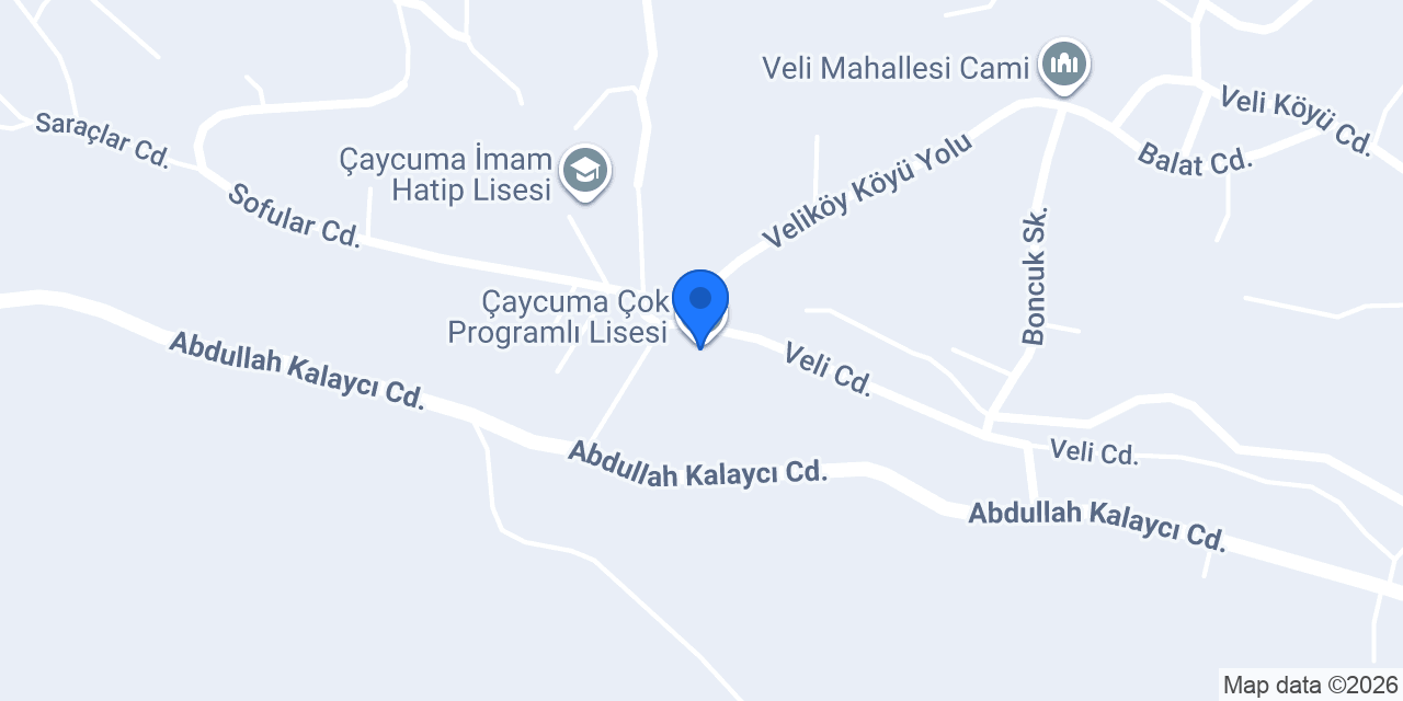 Çaycuma Çok Programlı Lisesi konumu