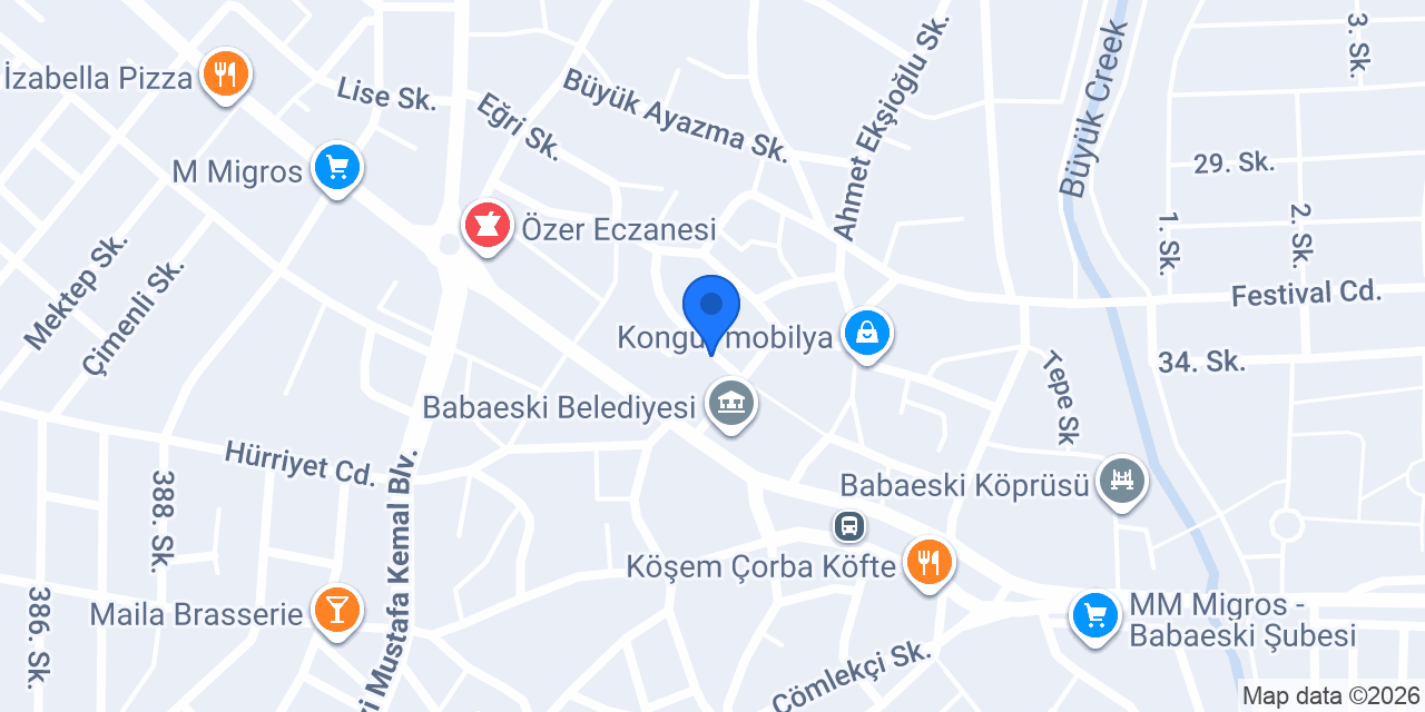 Marshall - Özkan Ticaret konumu
