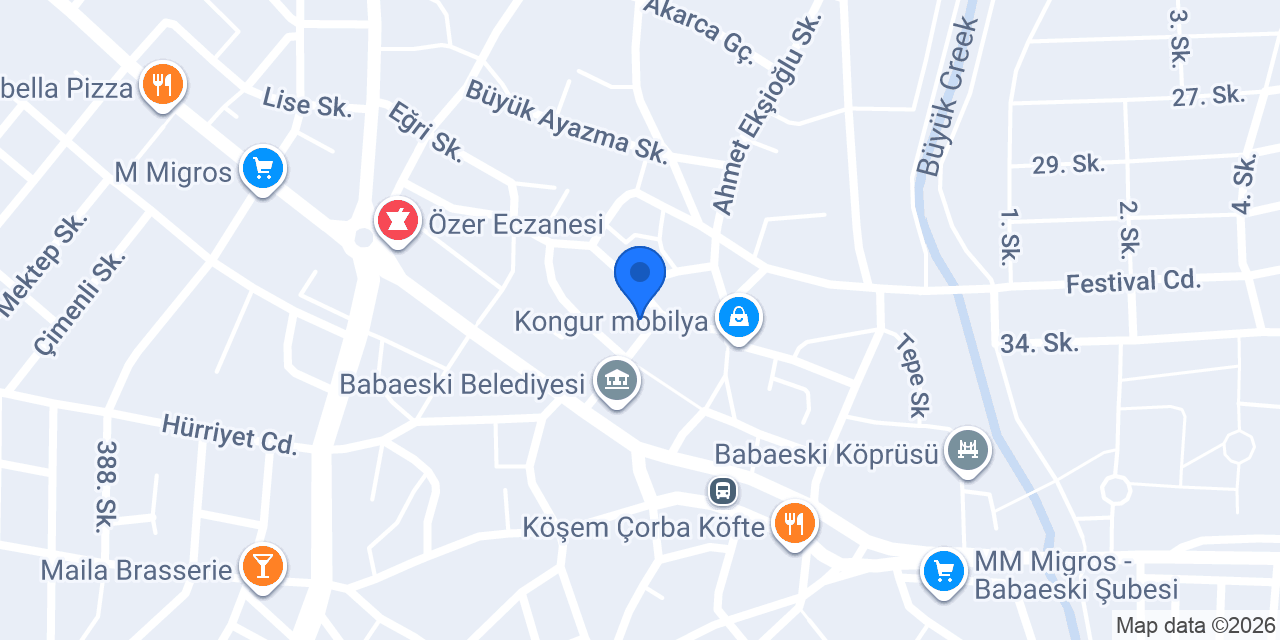 Diyetisyen Melike HASİP konumu