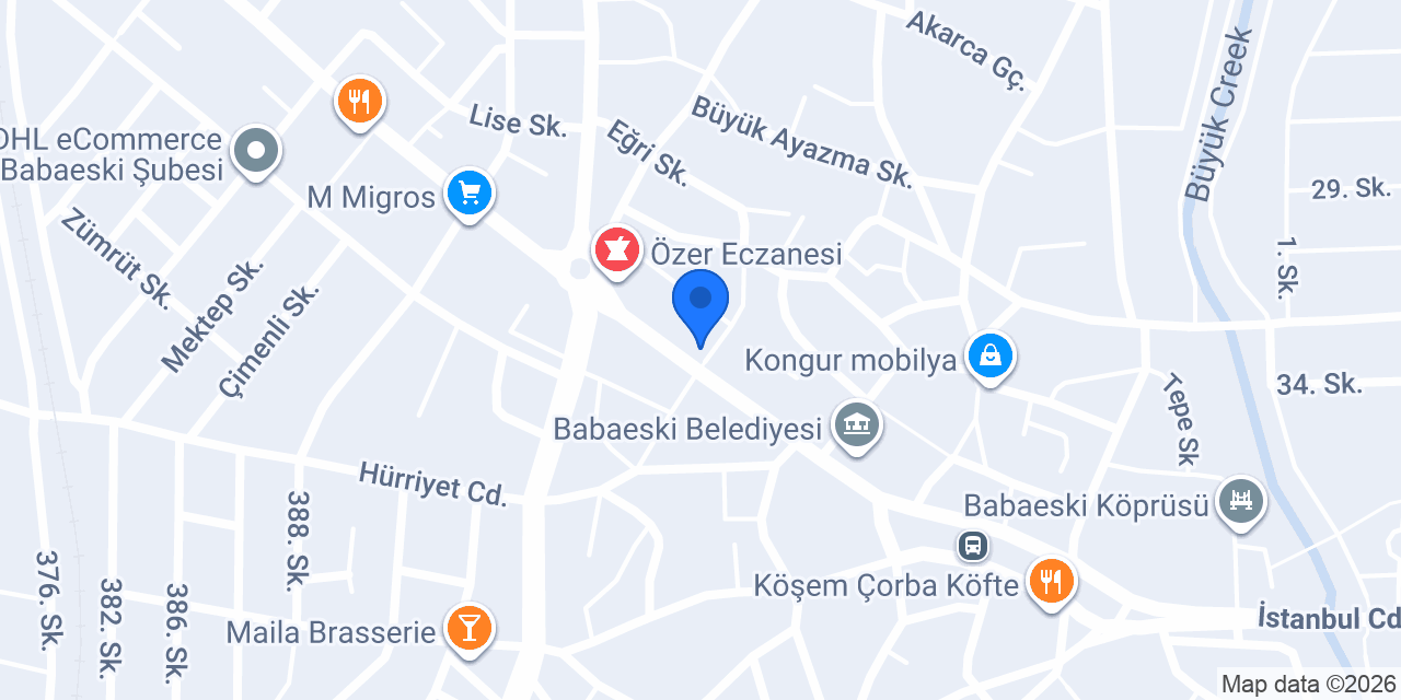 Baklava Durağı konumu