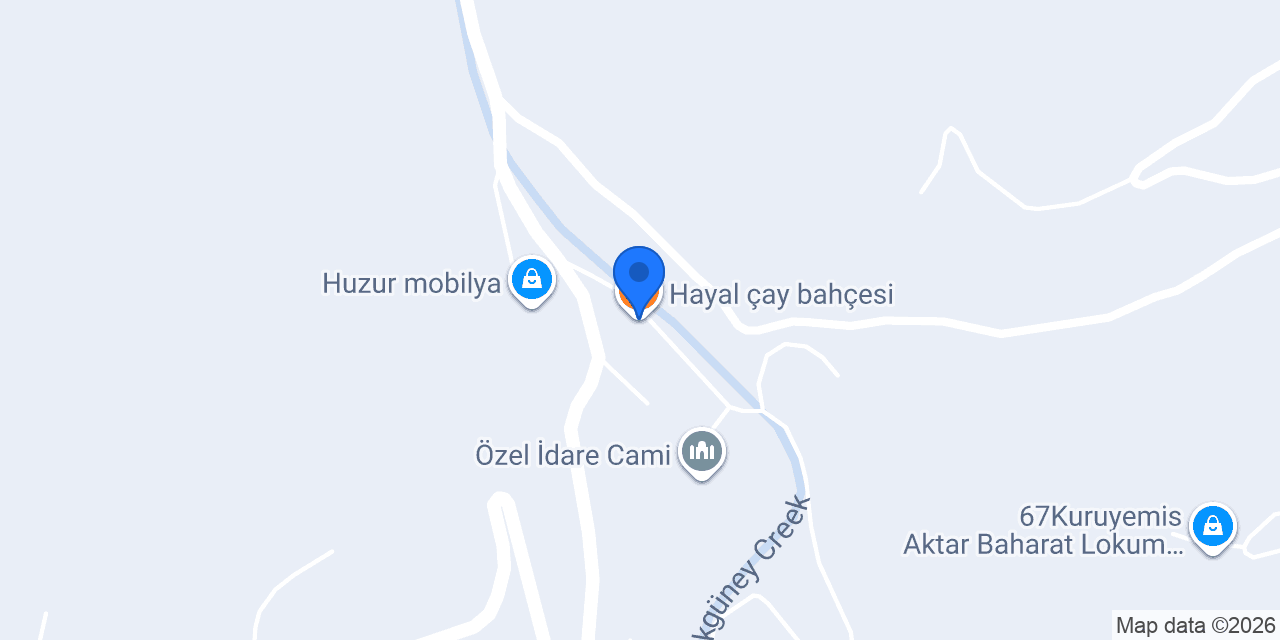 Hayal çay bahçesi konumu