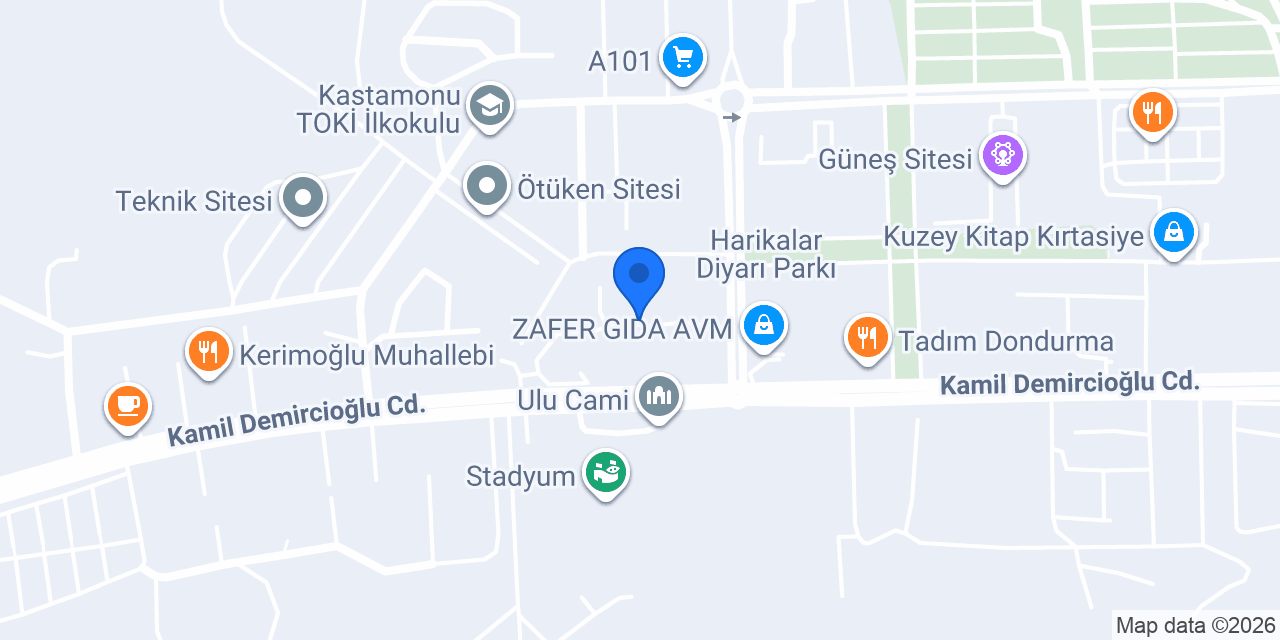 Öz Kastamonu Pide Salonu konumu