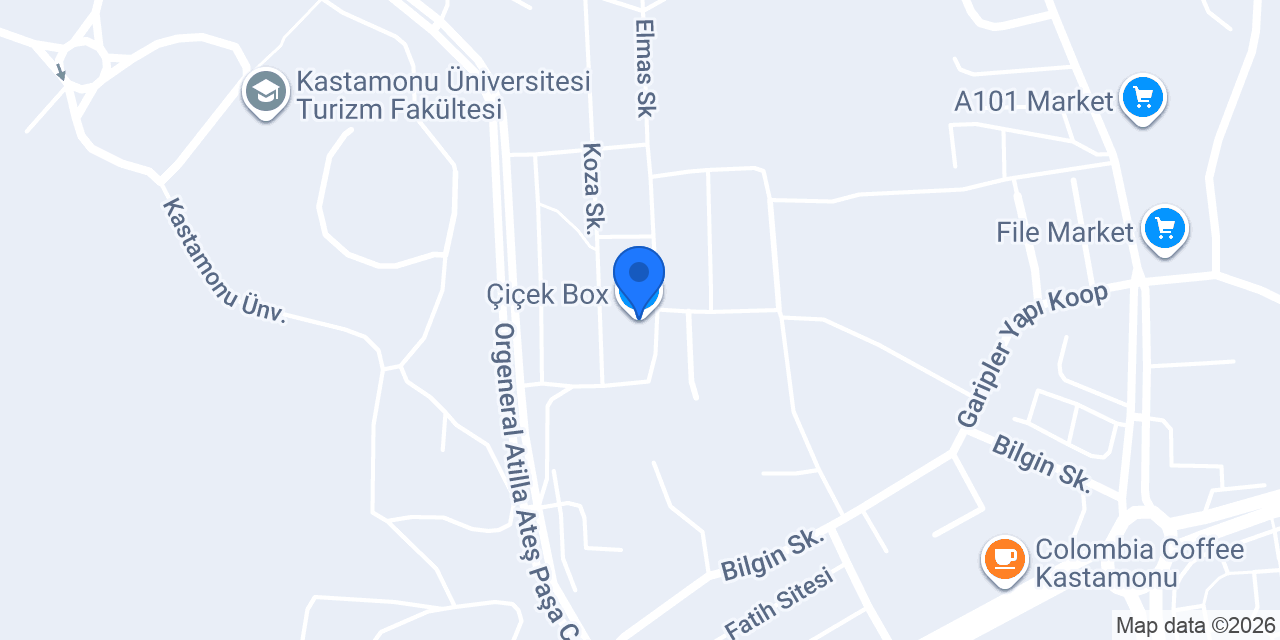 Çiçek Box konumu
