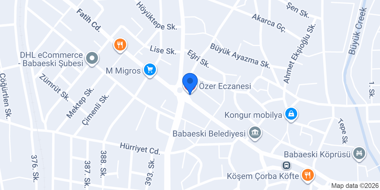 Özer Eczanesi konumu