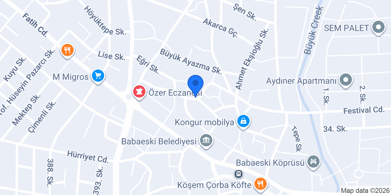 Öykü Fast Food konumu