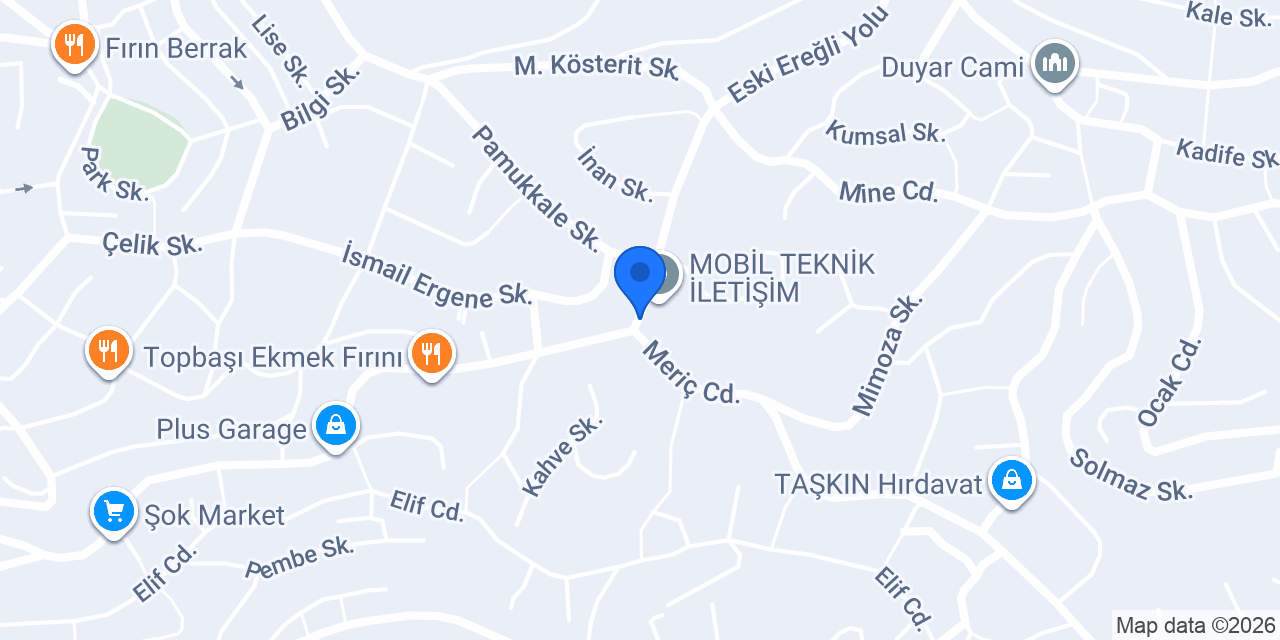 Oses Çiğ Köfte konumu