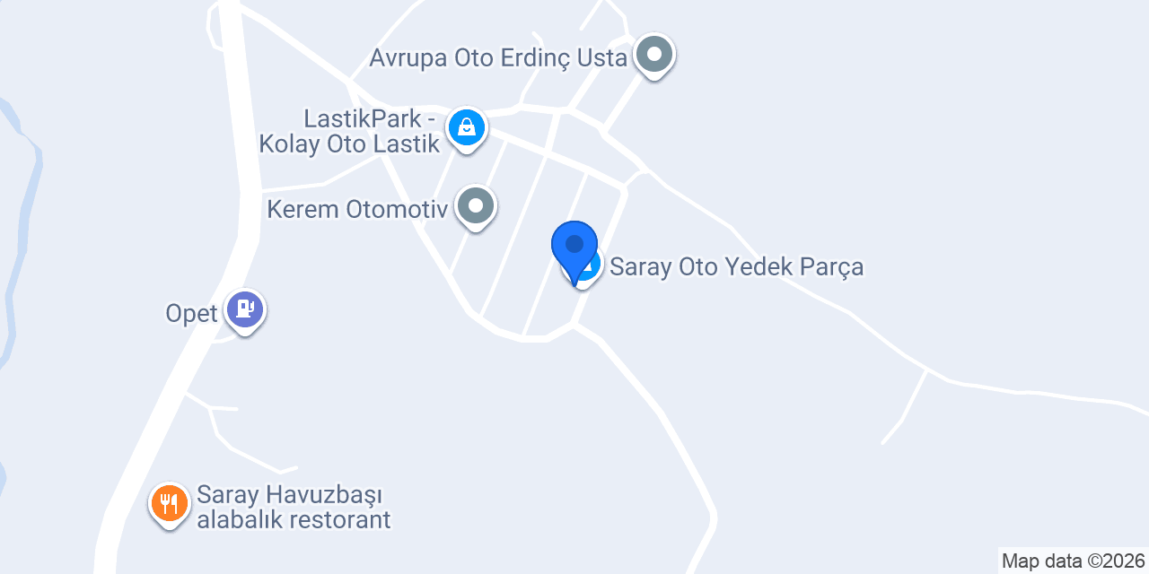 Saray Oto Yedek Parça konumu