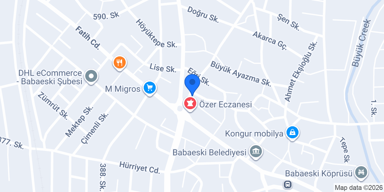 BABAESKİ GÜVEN SİGORTA konumu