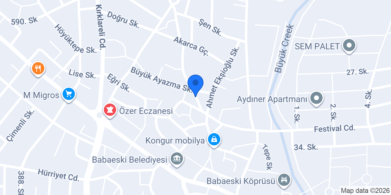 Çınar İnşaat konumu