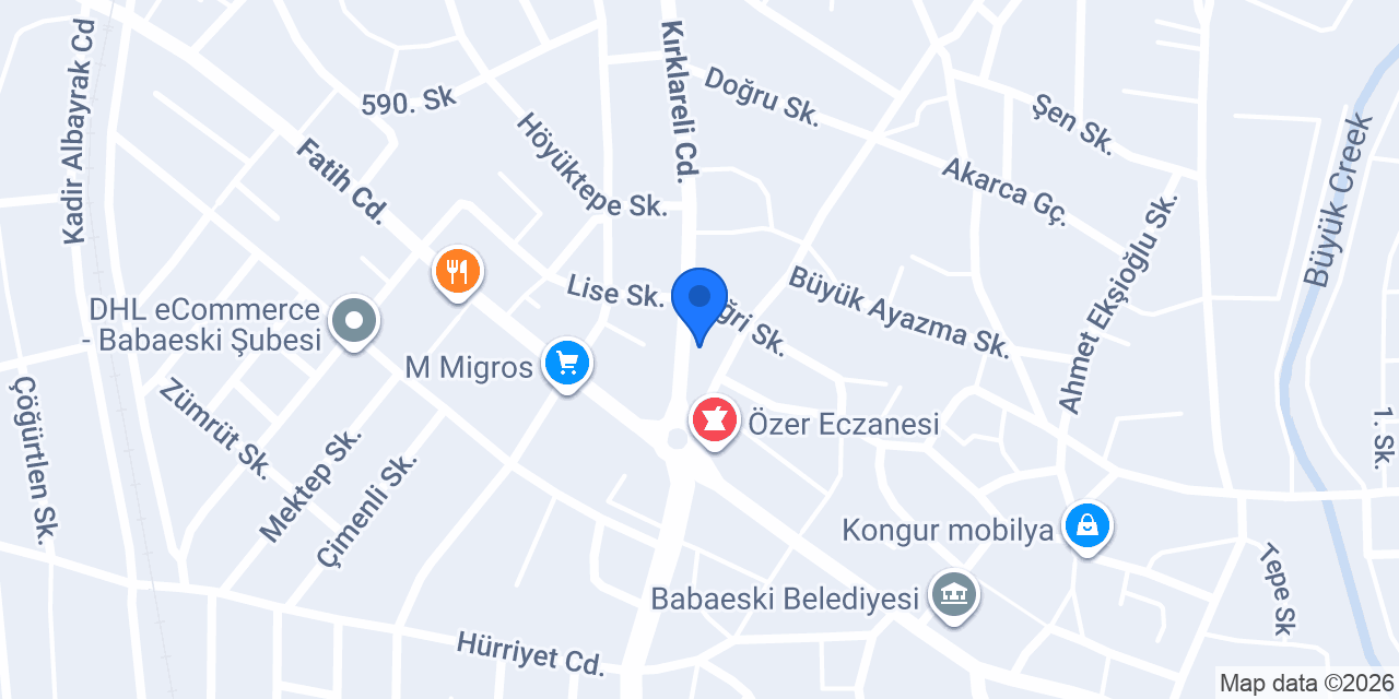 Özbahçeci Motors konumu